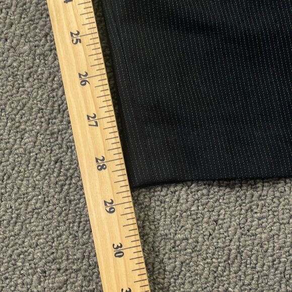 Kenneth Cole Reaction Dress Pants Mens Size 32x30 Gray Striped Grey Black - Picture 9 of 12